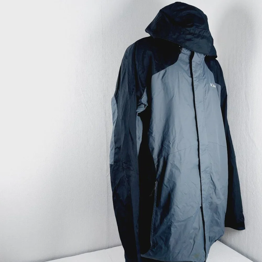 Columbia Men's Black Gray Versatile Triple Interchange Snow Windbreaker Jacket L